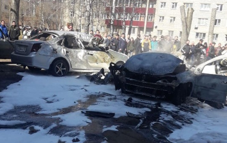 В Нижнекамске взорвался автомобиль