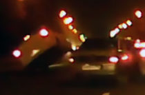 В интернете появилось видео столкновения трех автомобилей на Ершова
