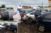 В Ижевске пьяный водитель врезался в пять автомобилей на стоянке