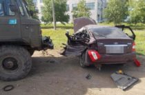 В Башкортостане столкнулись «Приора» и грузовик, водитель «Лады» погиб