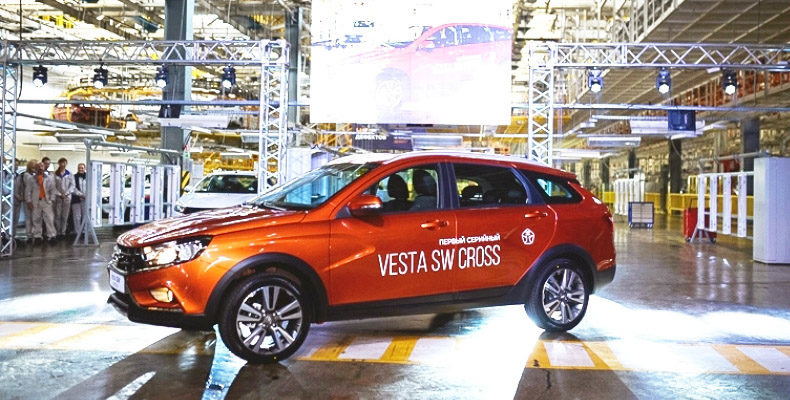 В Ижевске началось серийное производство LADA Vesta SW и LADA Vesta SW Cross