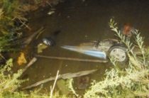 В Оренбургской области иномарка опрокинулась в кювет с водой, погибли два человека