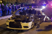 Соцсети: В Челнах водитель иномарки погиб в ДТП, уходя от погони