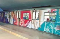 В казанском метро начал курсировать брендированный поезд